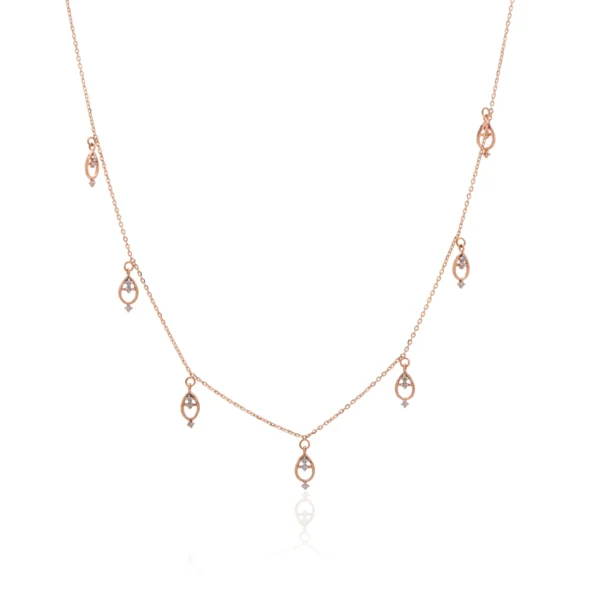 Rose Gold Diamond Necklace