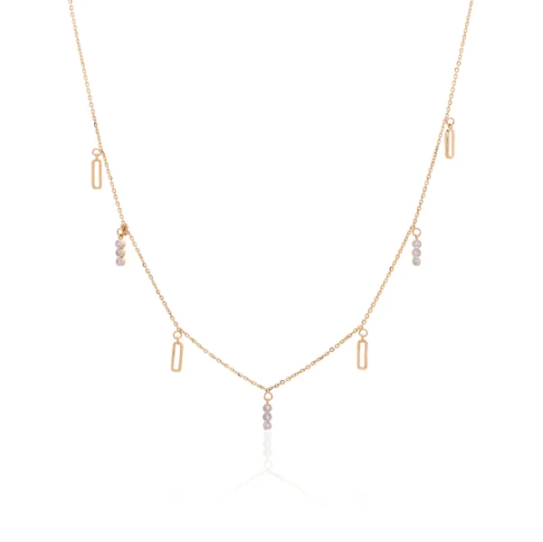 Yellow Gold Diamond Necklace