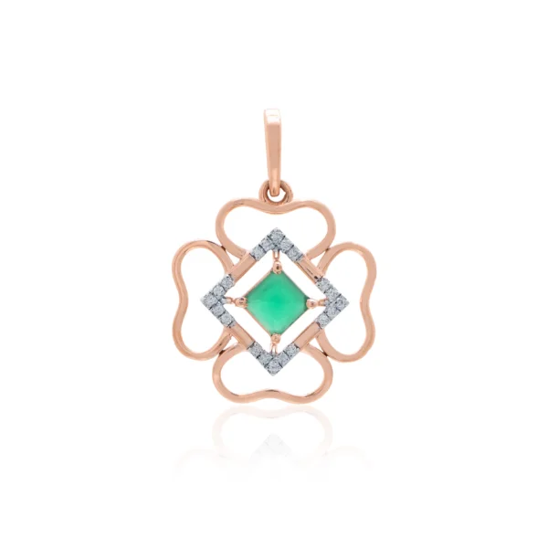 Rose Gold Diamond Pendant