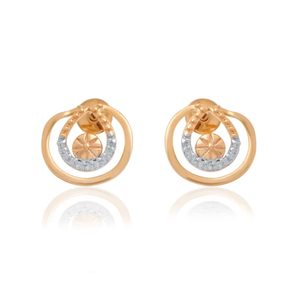 Rose Gold Diamond Earrings