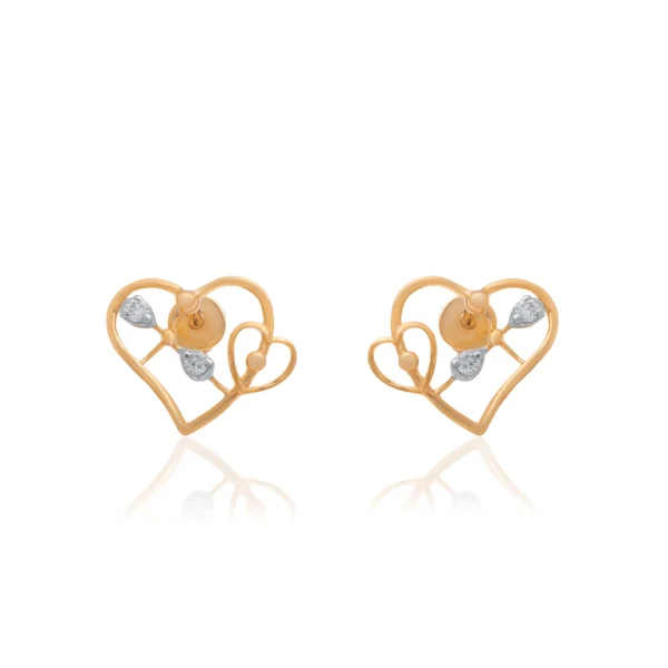 Rose Gold Diamond Earrings