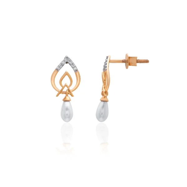 Yellow Gold Diamond Earrings