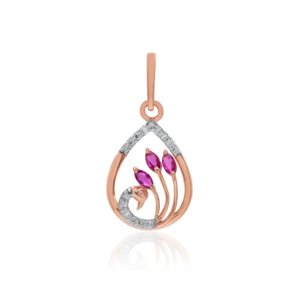 Rose Gold Diamond Pendant