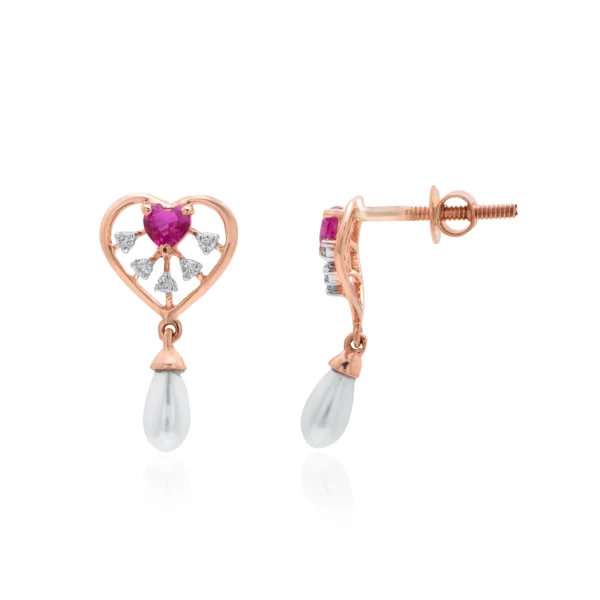 Rose Gold Diamond Earrings