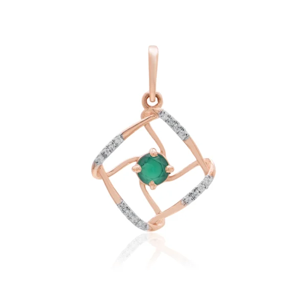 Rose Gold Diamond Pendant